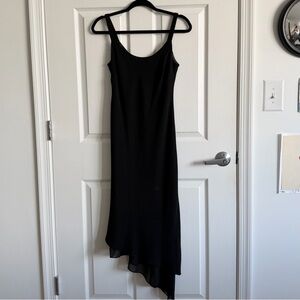 Evan Picone Black Asymmetrical Dress